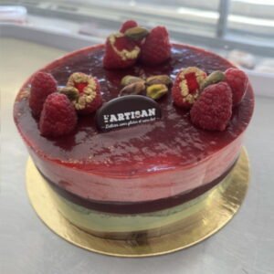 Gâteau pistache / framboise